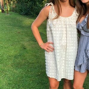 Madewell Cream Mini Dress